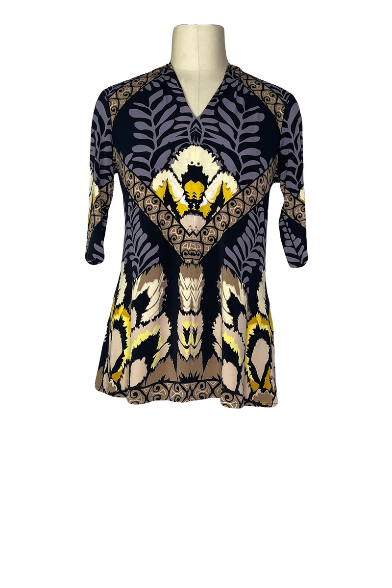 3/4 sleeve single layer off the shoulder tunic
