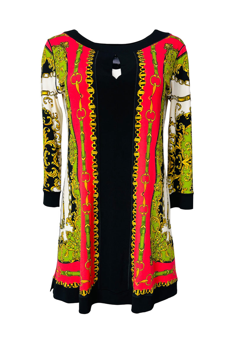 Open shoulder 3/4 sleeve single layer tunic main image 1