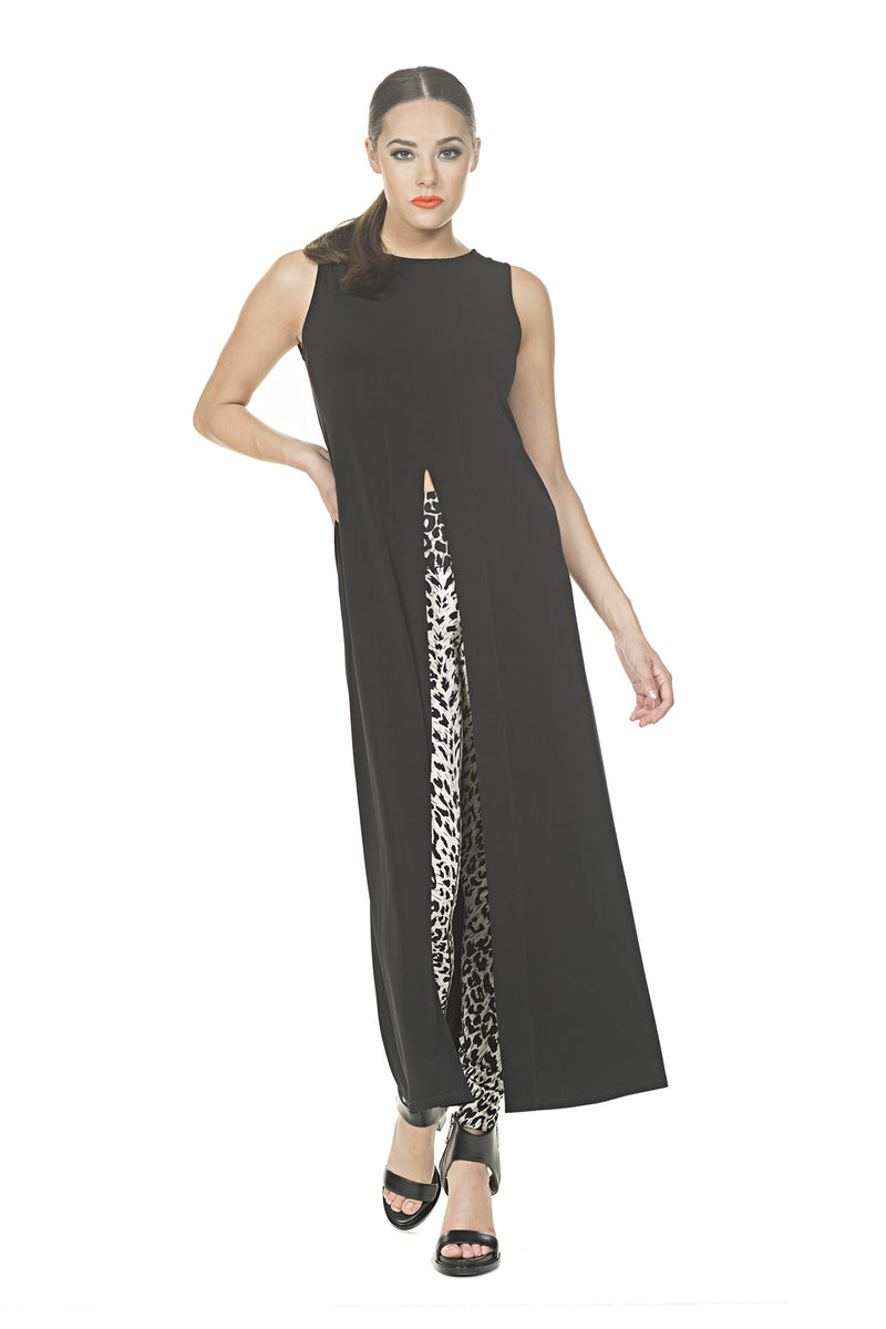 Cut In Front Slit Duster Tunic-Maxi – EvaVarro