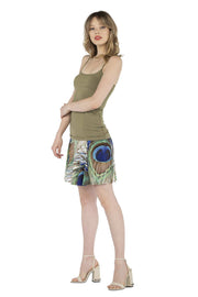 Double Waist 4 Panel  Short Skirt