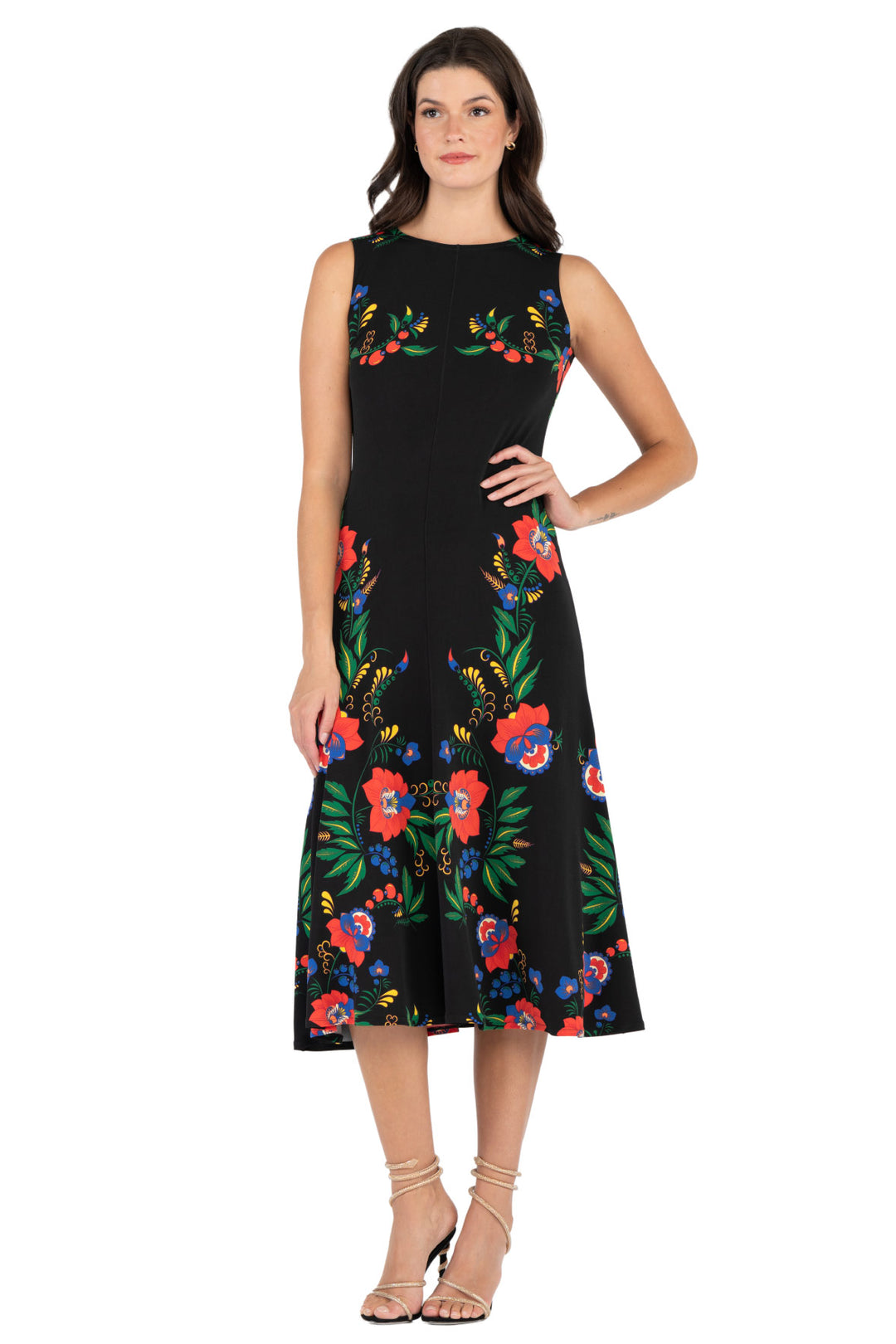 Fit Flared Unlined Dress
