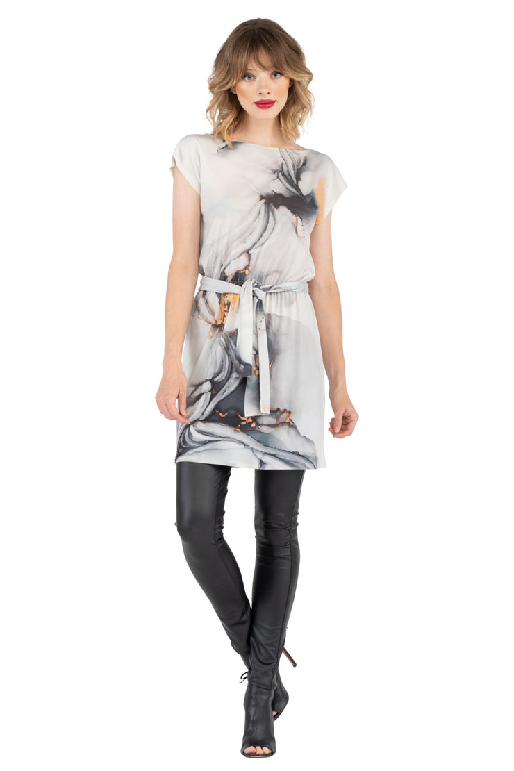 grey toga dress Lenice Toga Dress