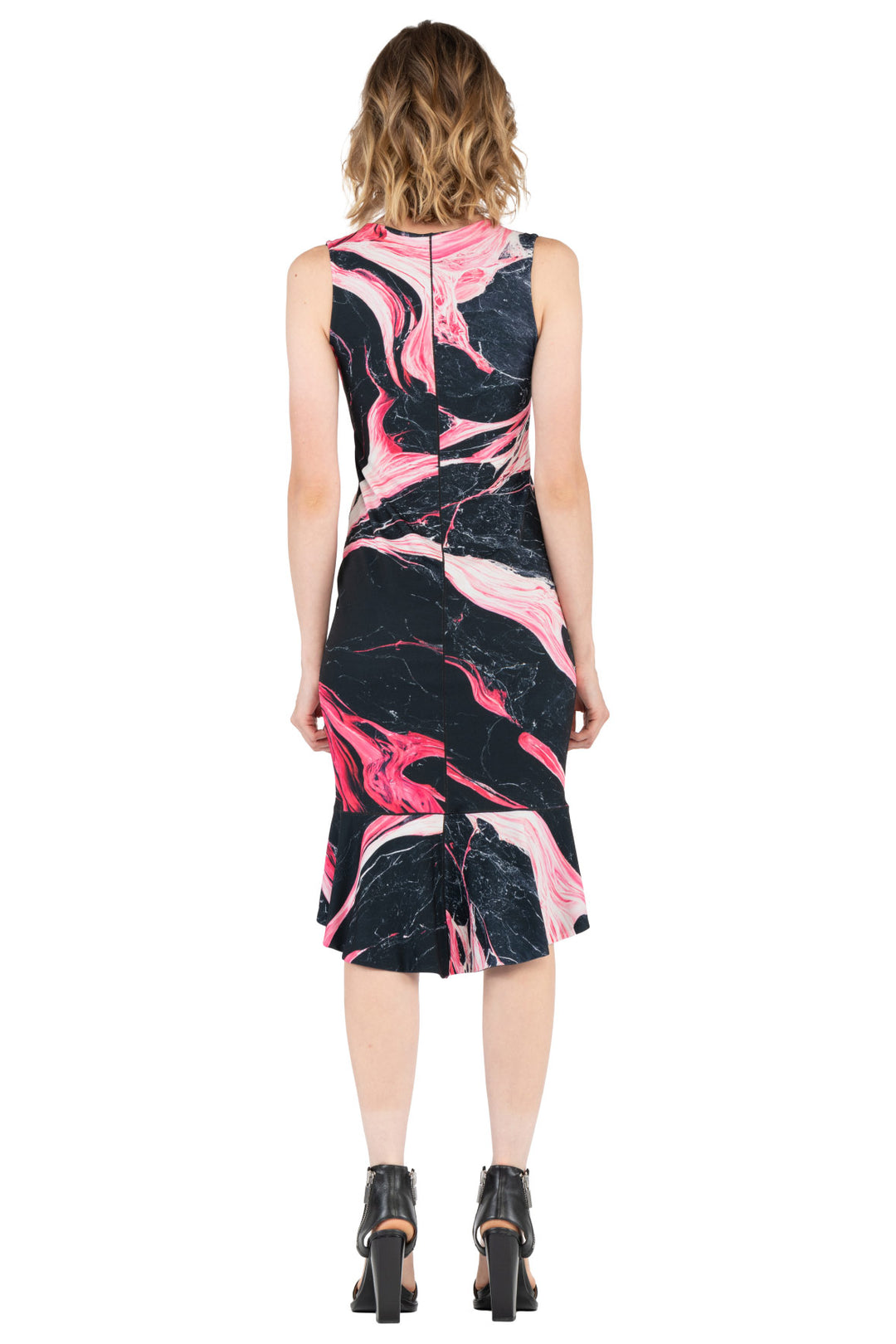 Turnover Tight Bateau S/L Peplum Dress