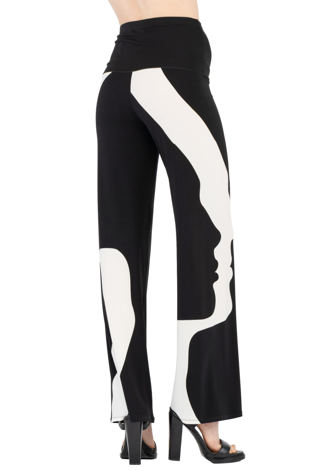 Extra High Elastic Waist Straight Pants