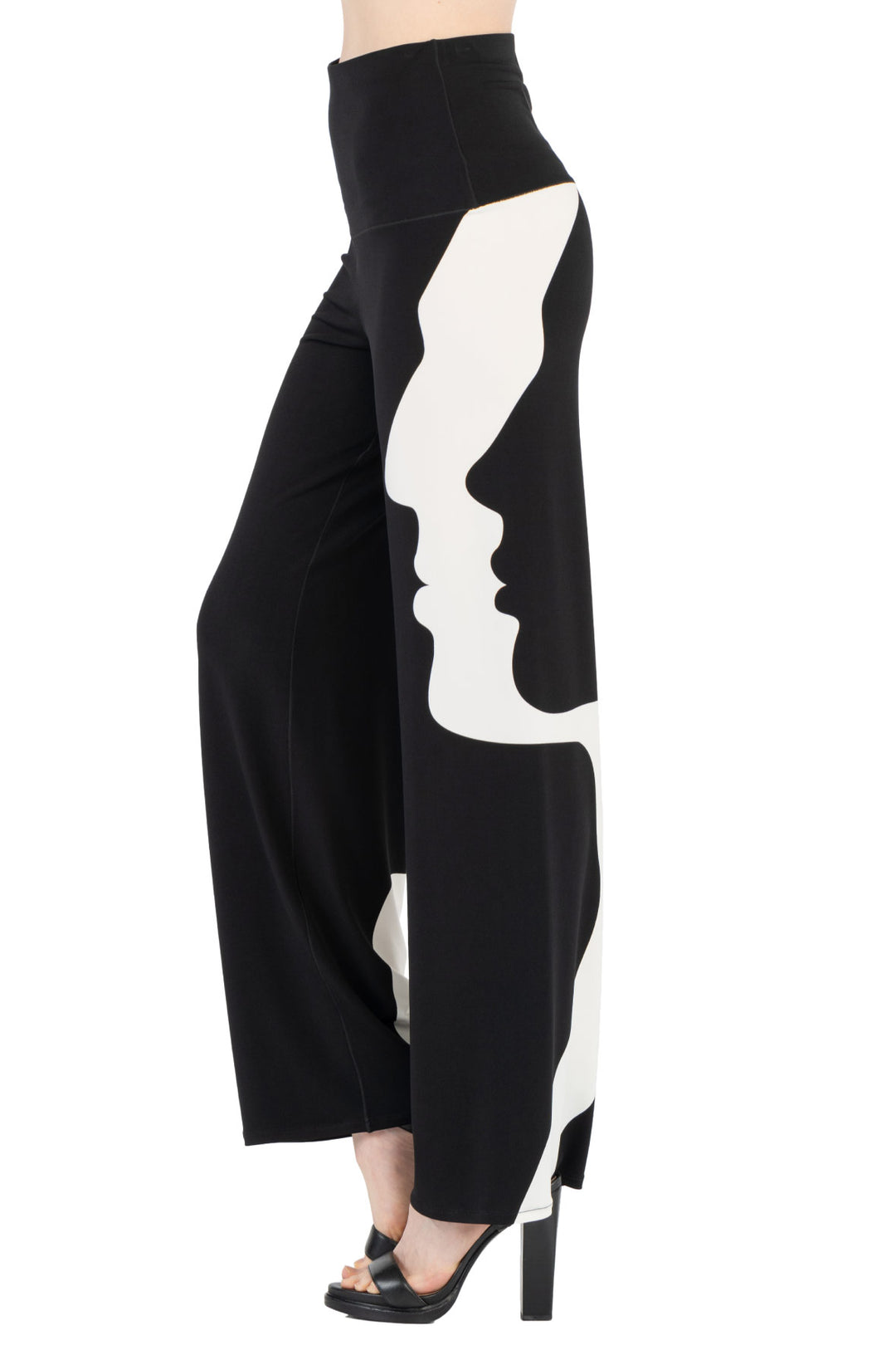 Extra High Elastic Waist Straight Pants