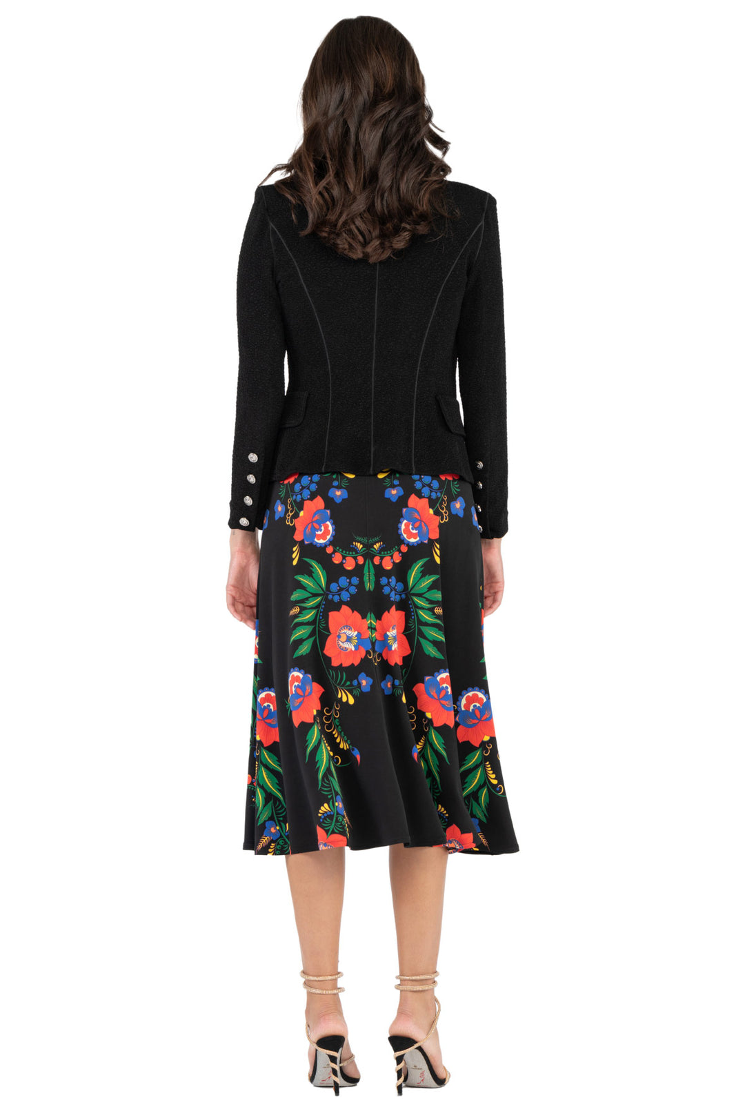 Double Breasted Peaked Lapel Short Jacket