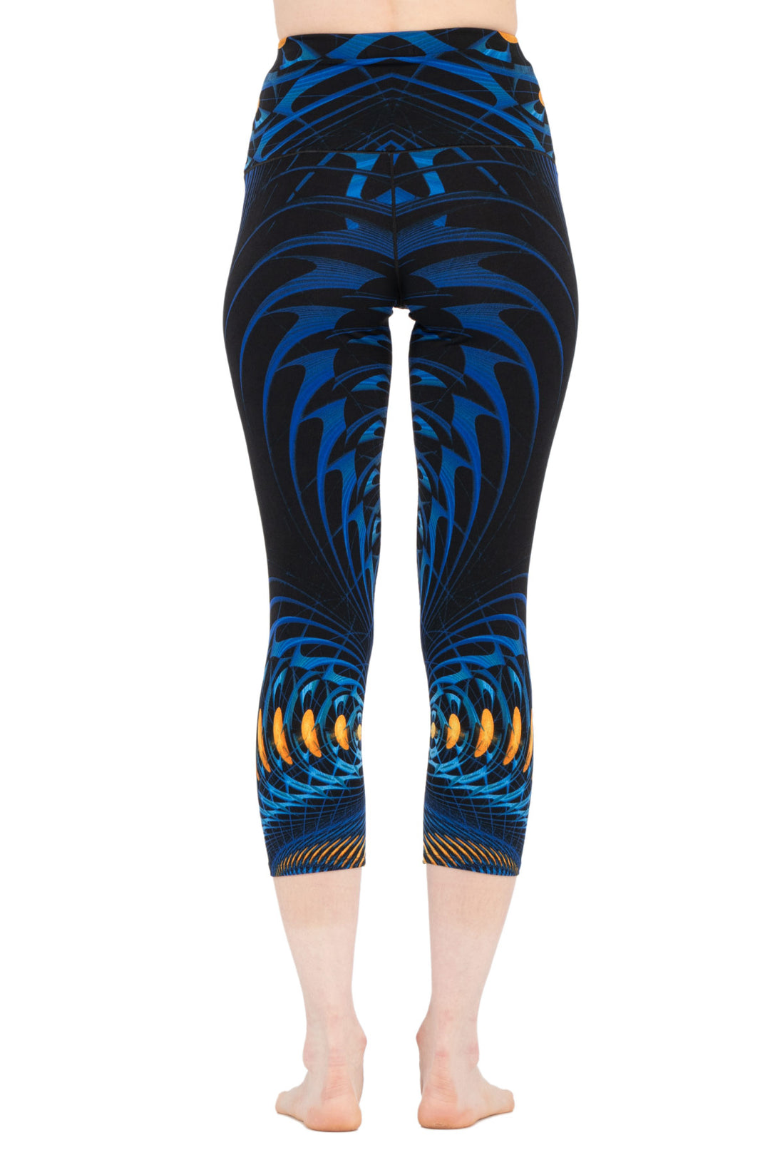 High Waist Single Layered Cropped Yoga Pants