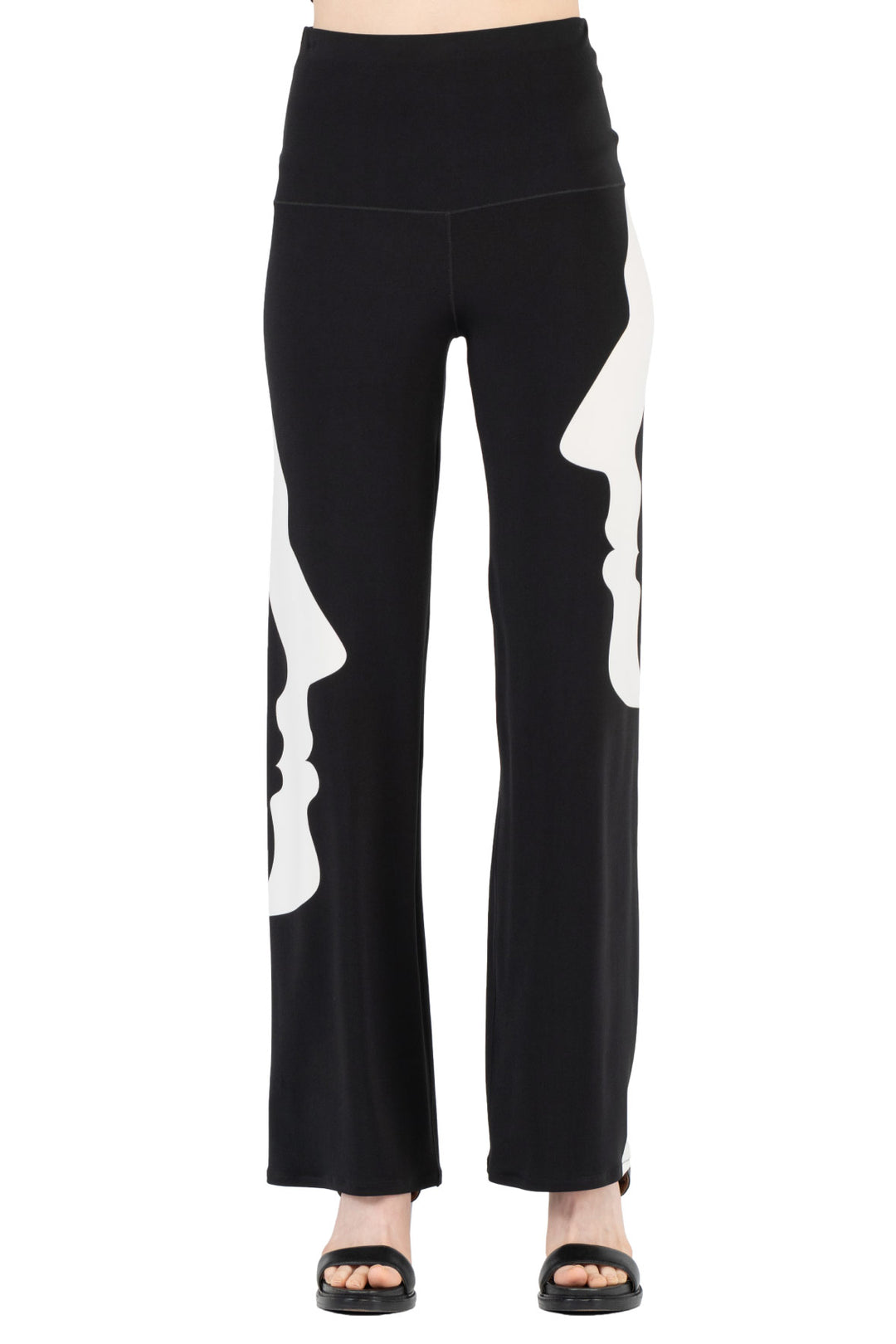 Extra High Elastic Waist Straight Pants