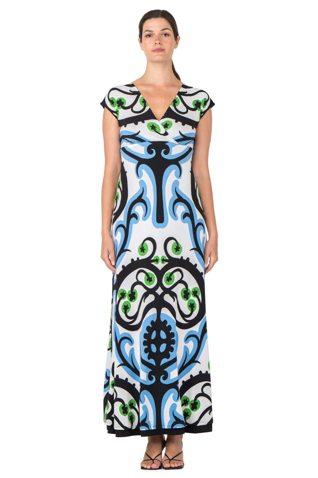Sleeveless Turnover High Waist Long Dress