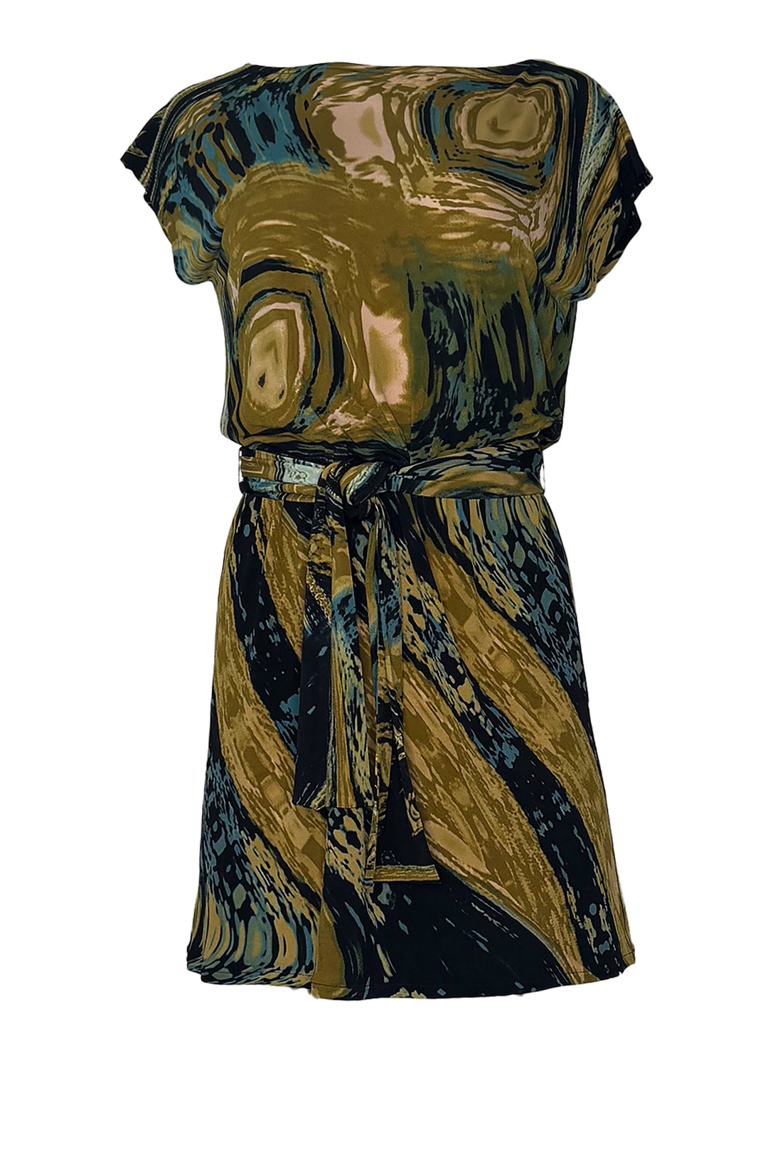 Belted Toga Tunic Dress