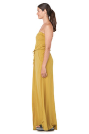 Strapless Pocket Long Dress
