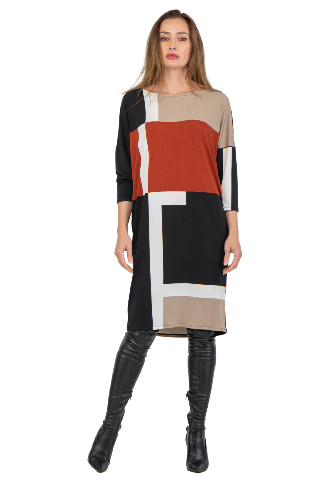 3/4 SLV Wedge Dress 30"