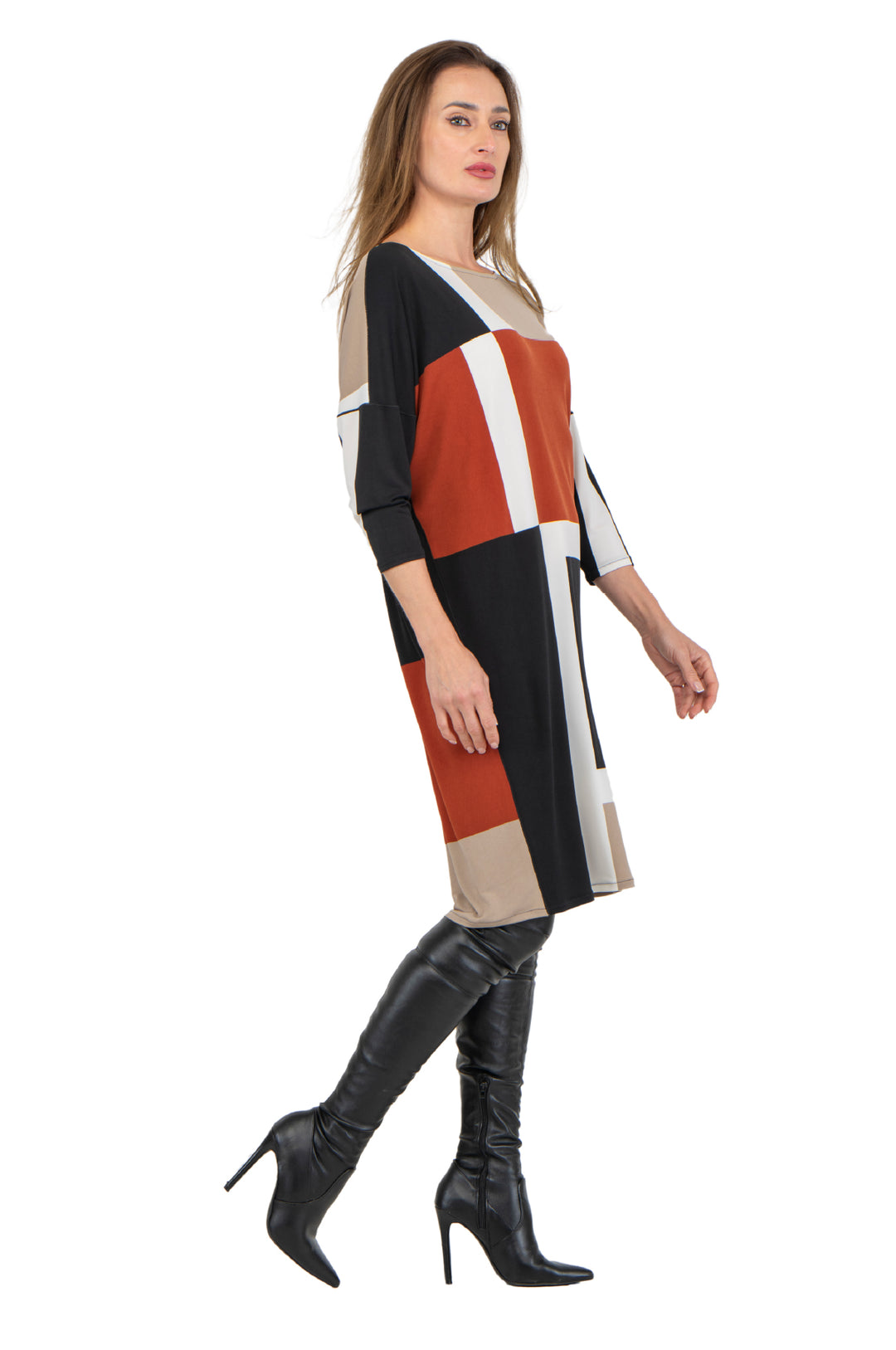 3/4 SLV Wedge Dress 30"