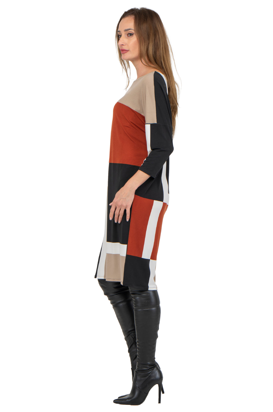 3/4 SLV Wedge Dress 30"