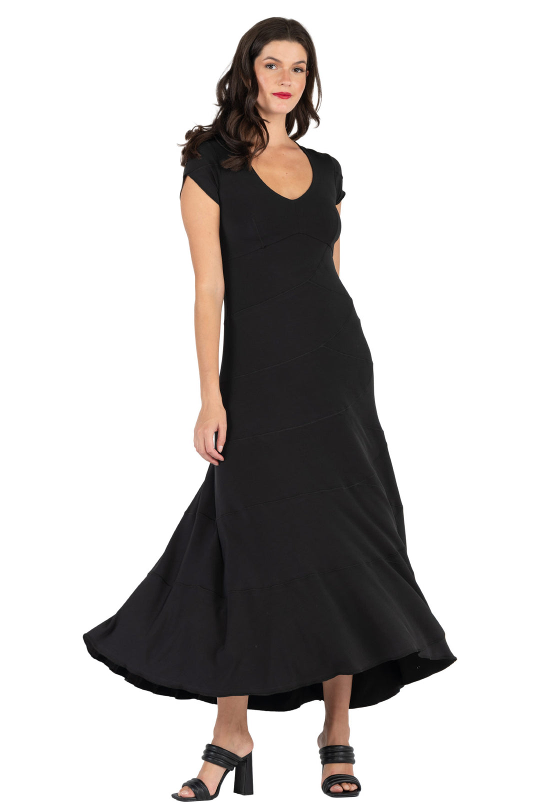 6 Tier Cap Slv Dress