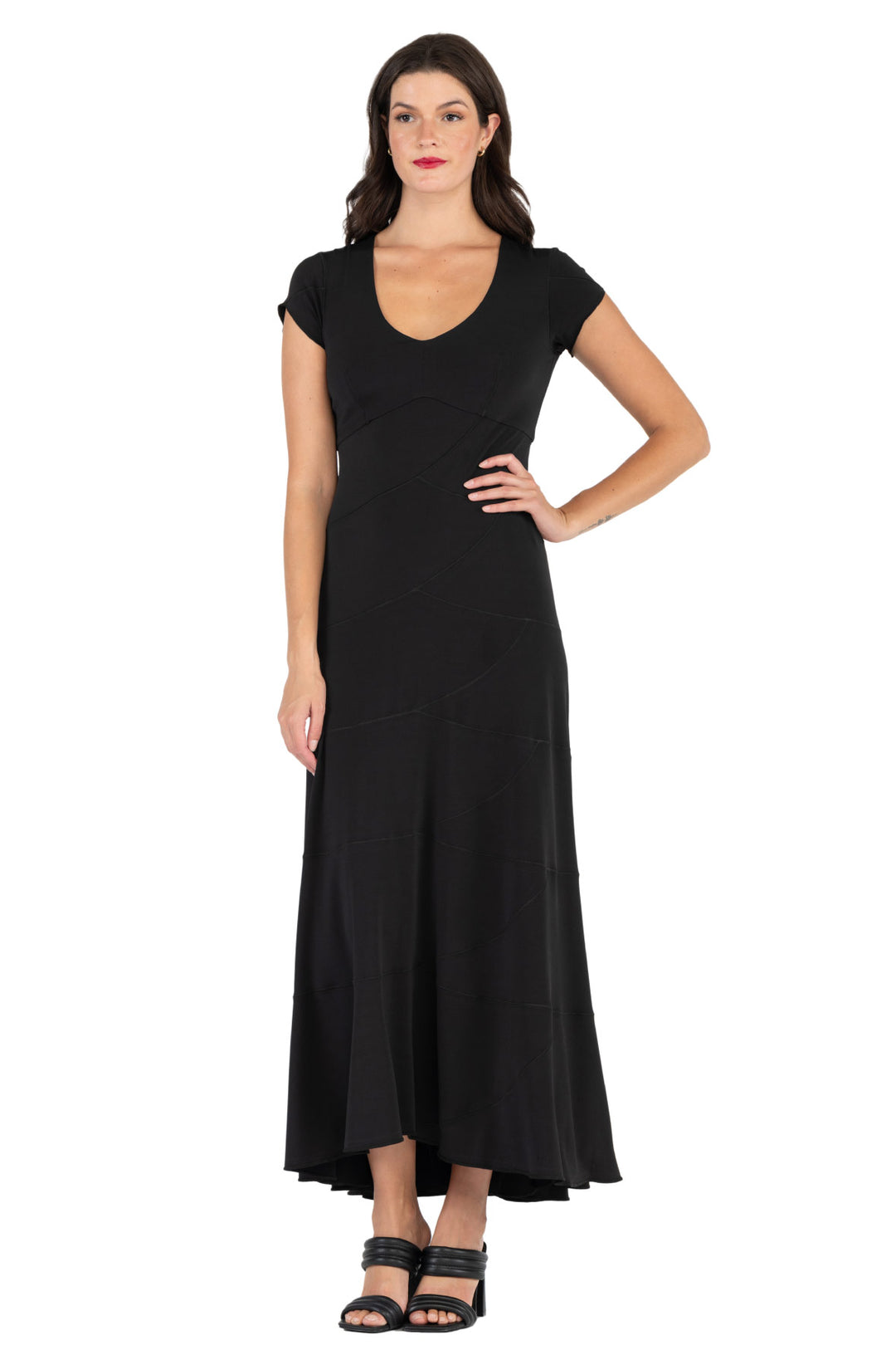 6 Tier Cap Slv Dress