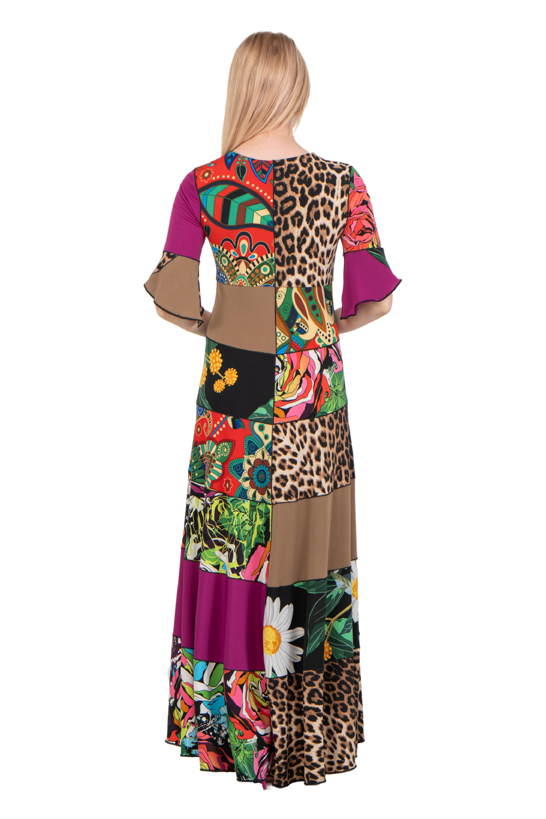 6 Tier 3/4 Sleeve Dress