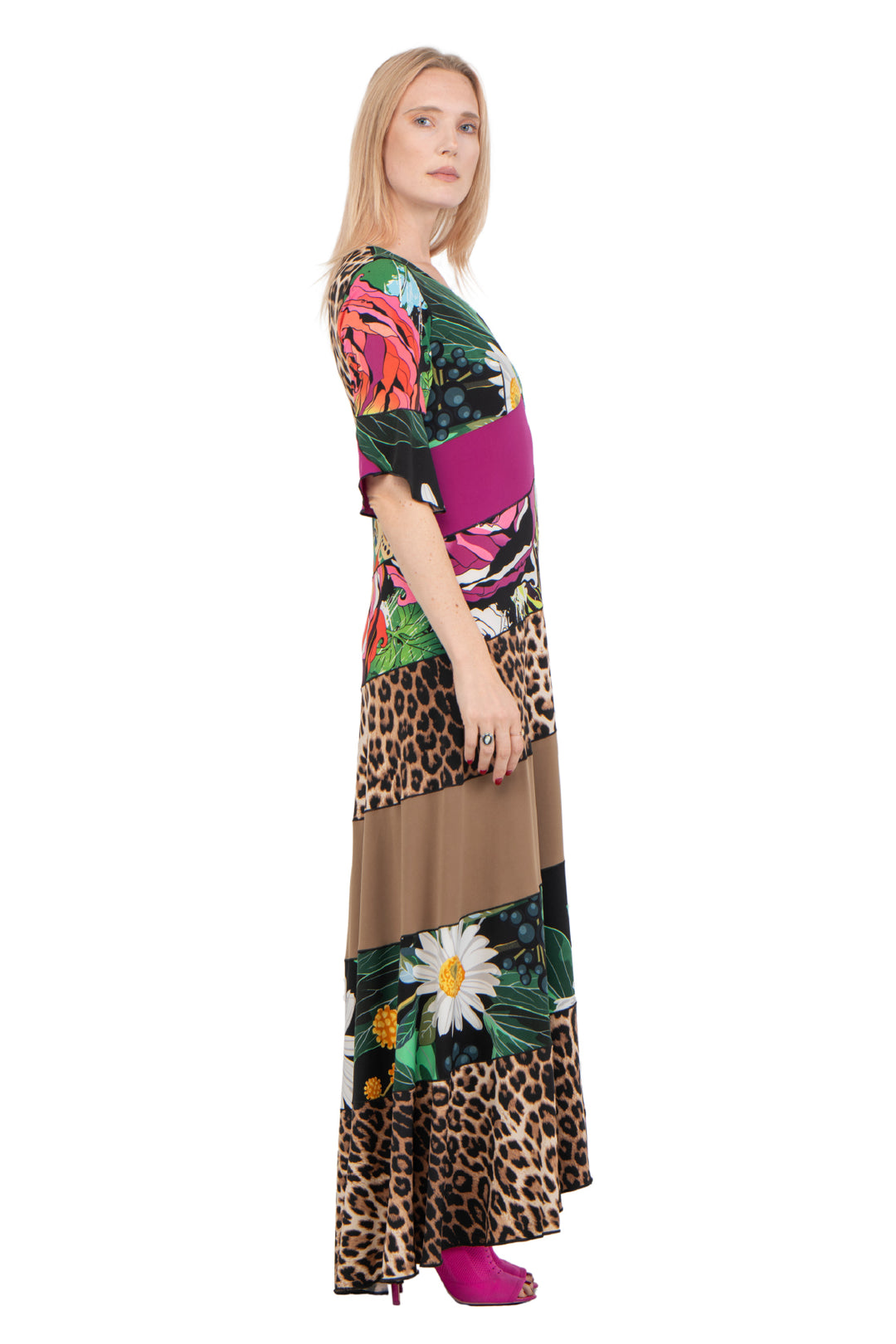6 Tier 3/4 Sleeve Dress