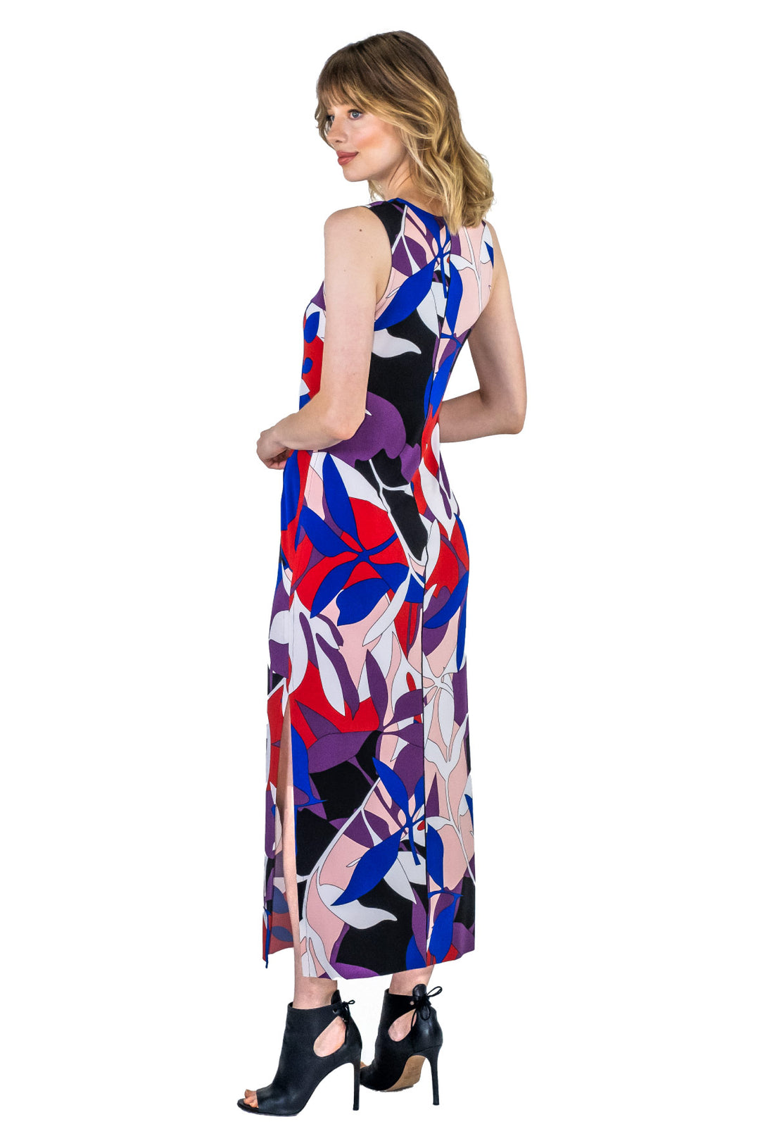 Raw Hemline U Neck Tank Dress