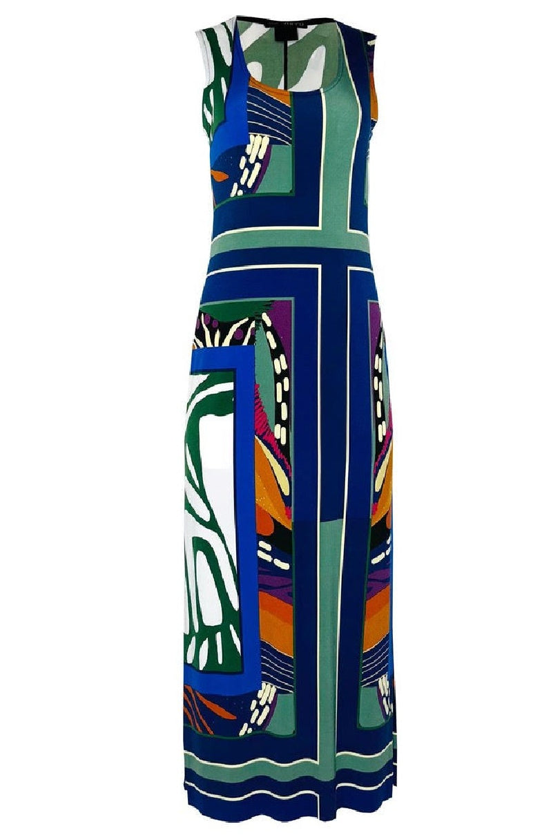 Raw Hemline U Neck Tank Dress