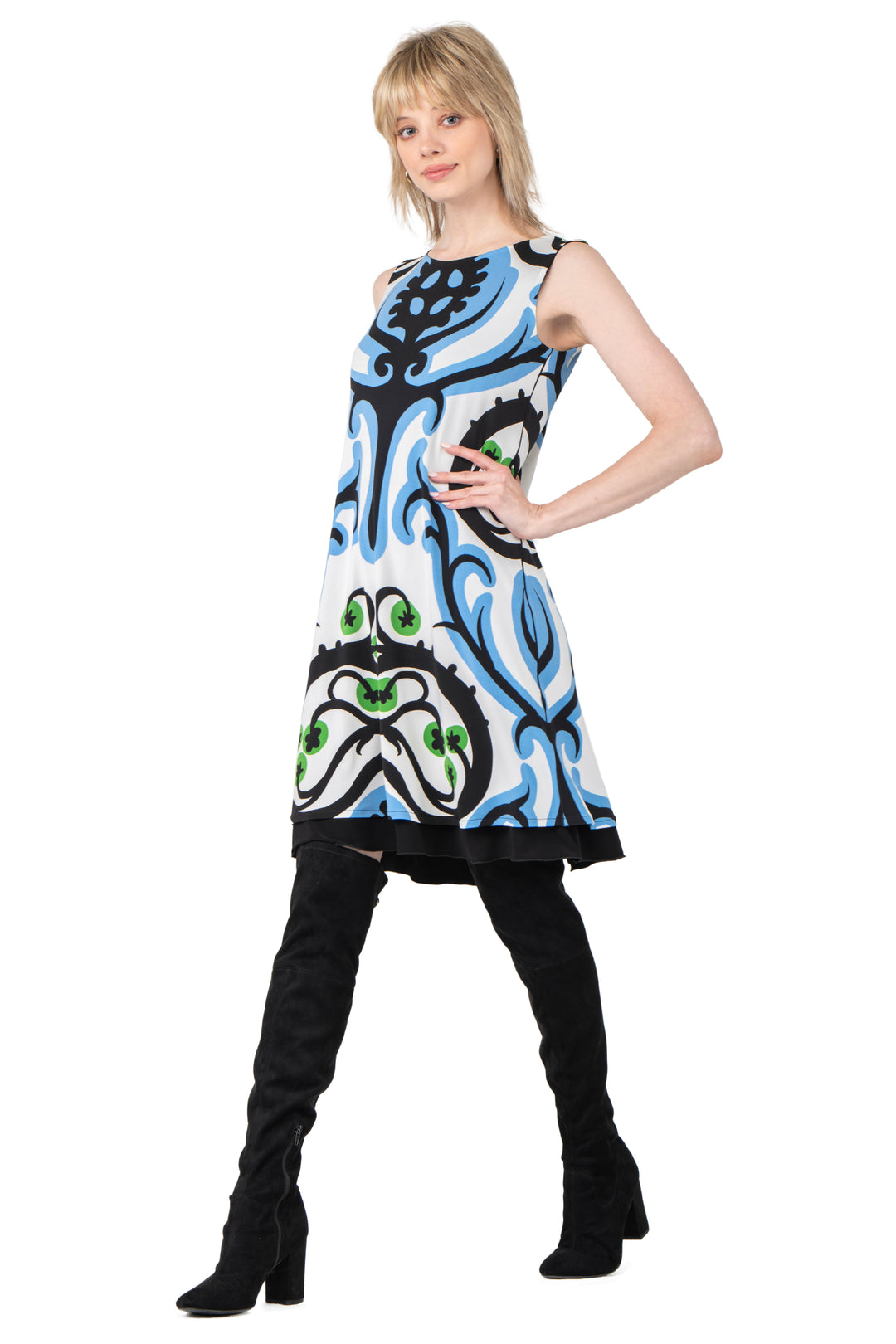 True A Line SL Turn Over Dress