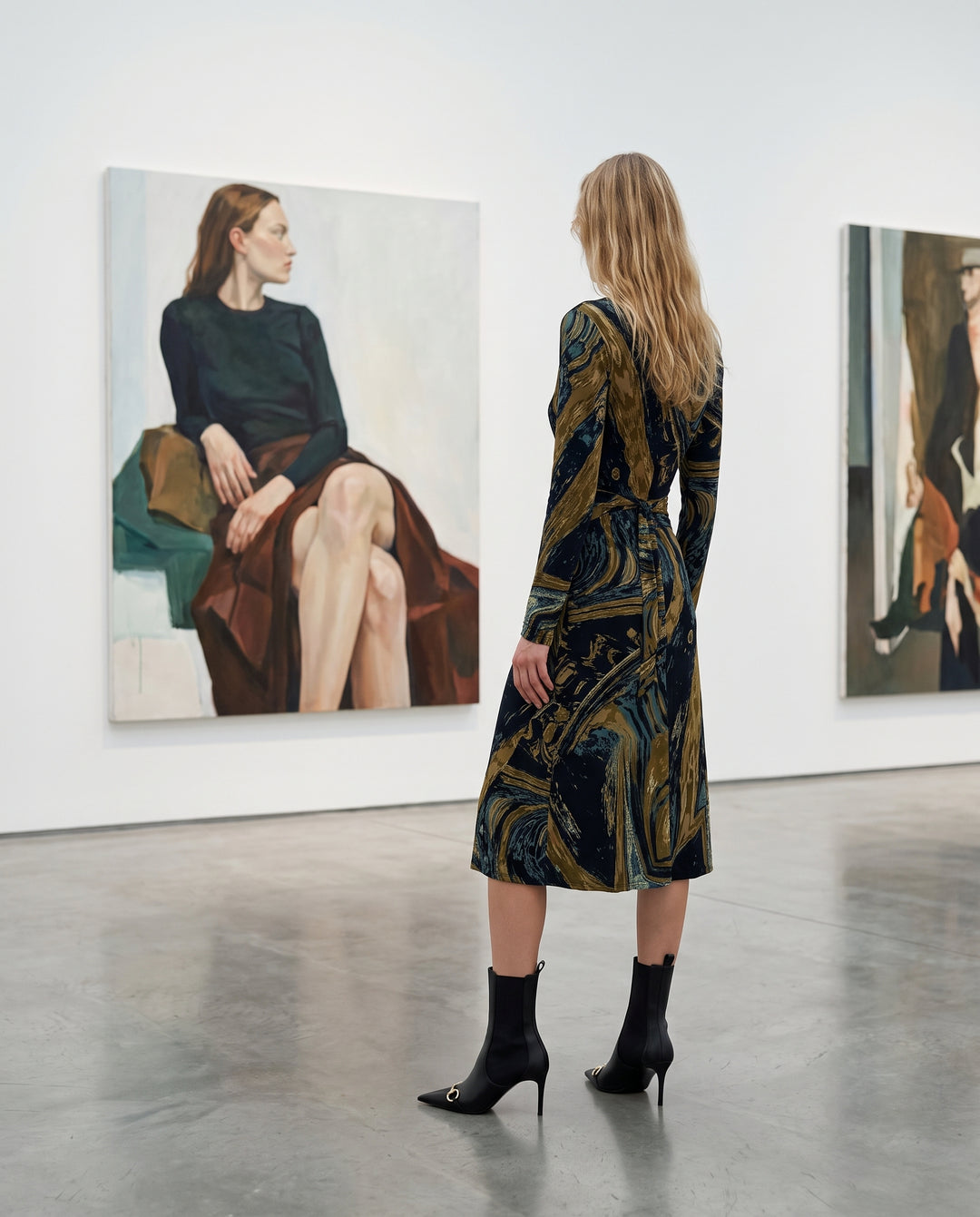 Long Sleeve Wrap Dress