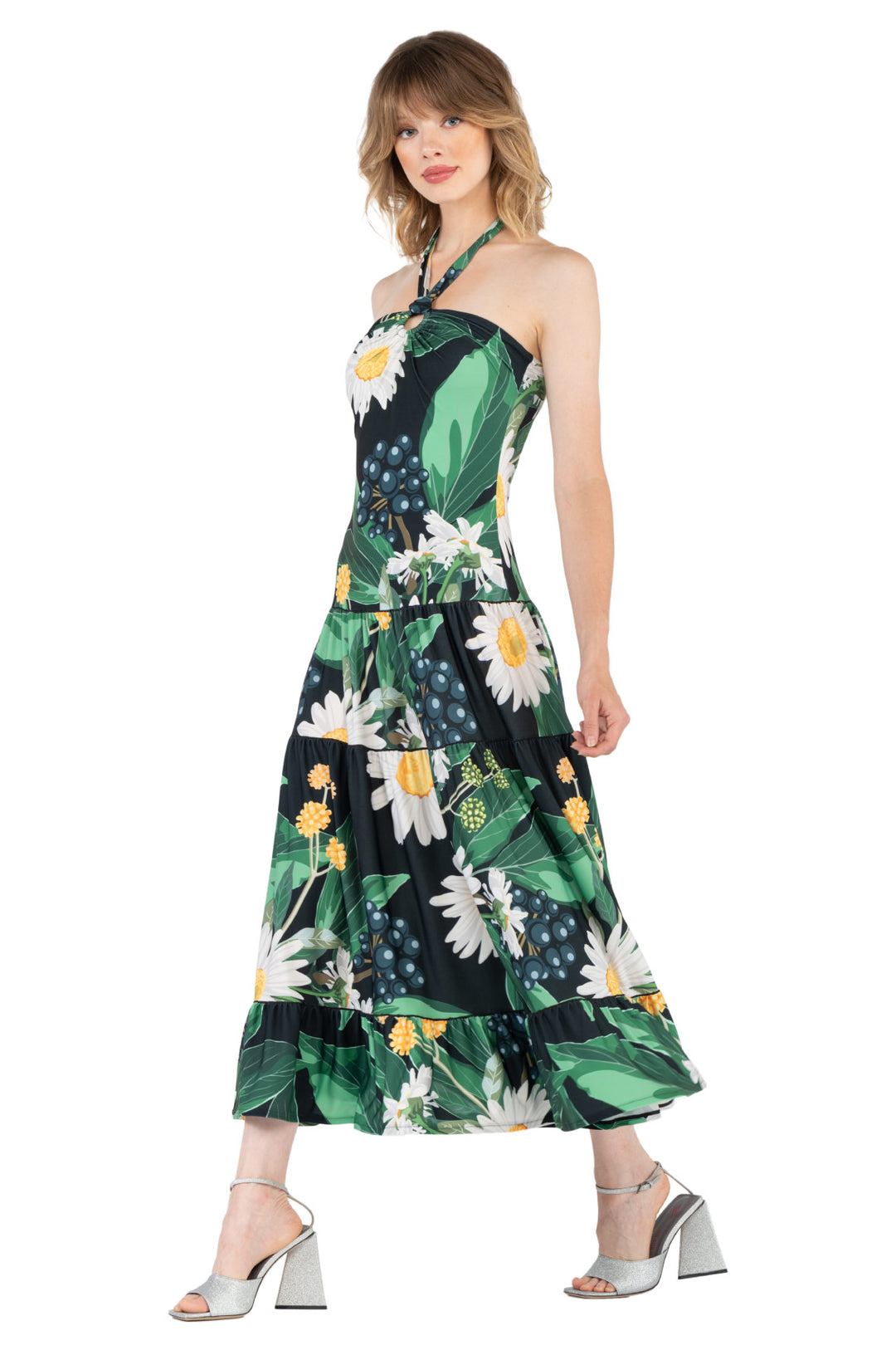 Halter Ring Long Dress