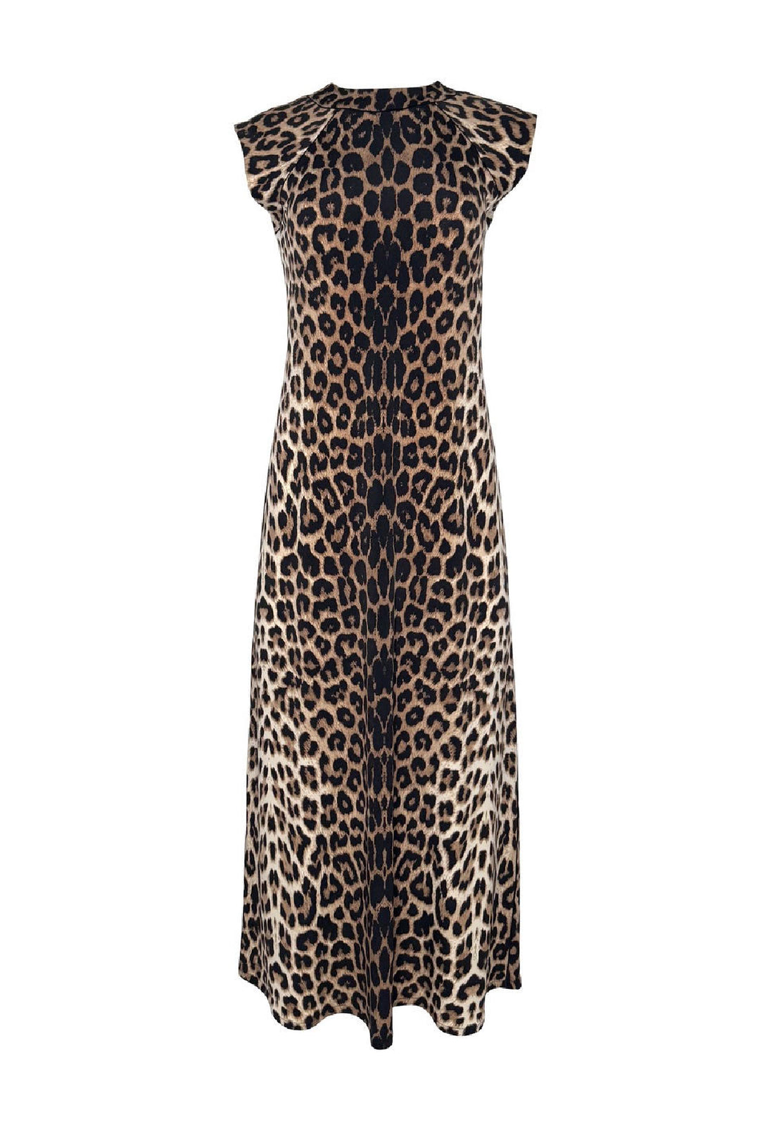 Yokes with Shoulder Pads Tie Back Neck Straight Dress