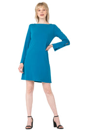 Slit Cut Sleeve Lined Short Dress