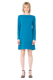 Slit Cut Sleeve Lined Short Dress