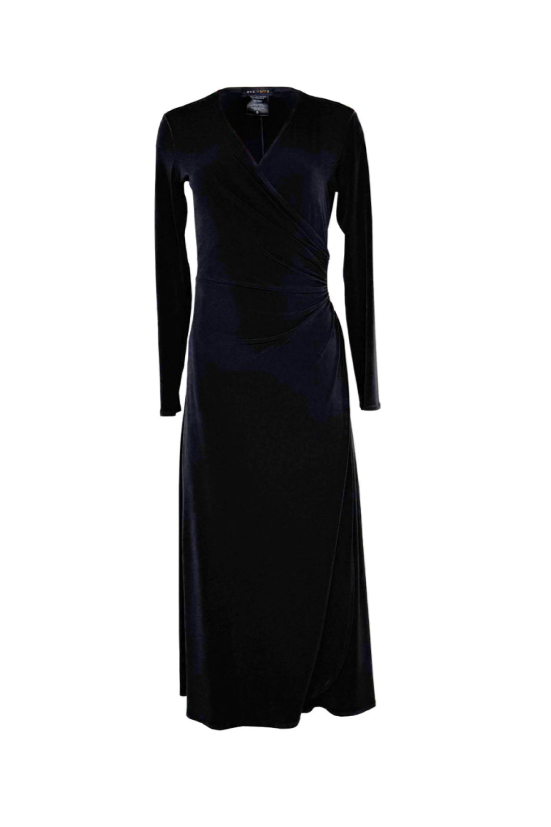L/S Long A Line Wrap Dress
