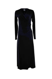 L/S Long A Line Wrap Dress