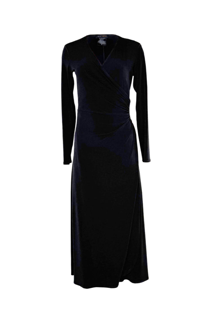 L/S Long A Line Wrap Dress