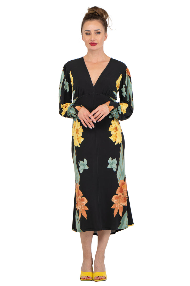 sachin and babi light blue dress Andaaz Fashion Women's White Cotton V Neck Midi Dress with Empire Waist for Work main image 0