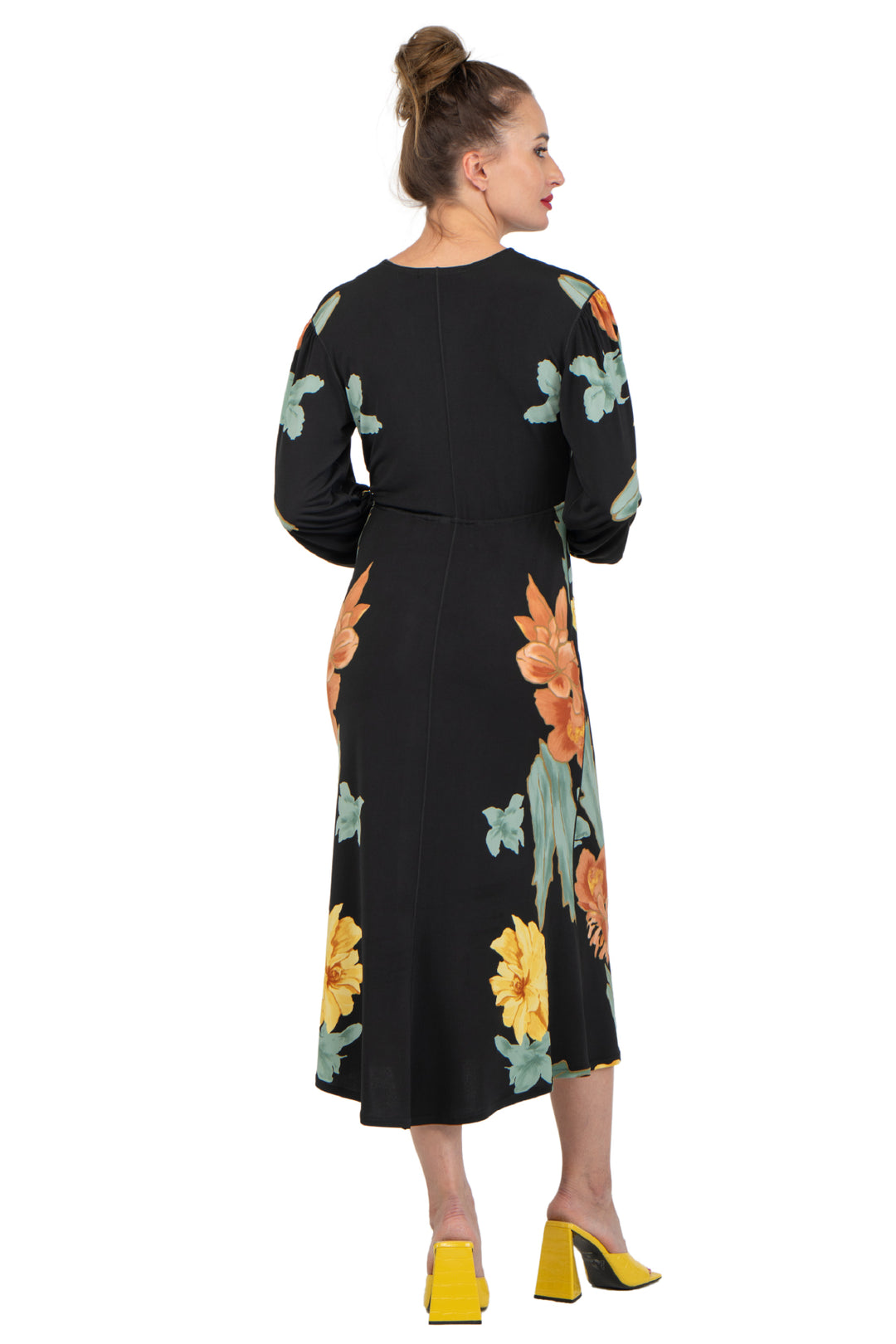 V Neck Empire Waist Blouson / SLV Dress
