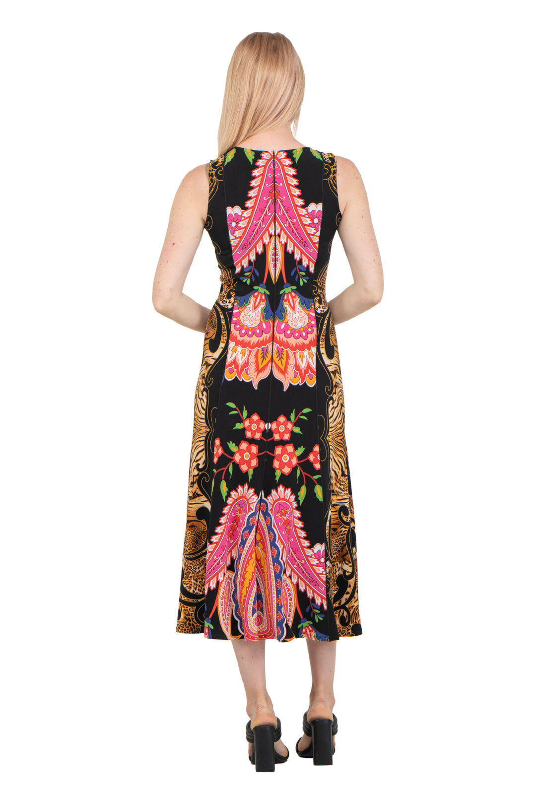 Fit Flare Sliced Unlined Dress