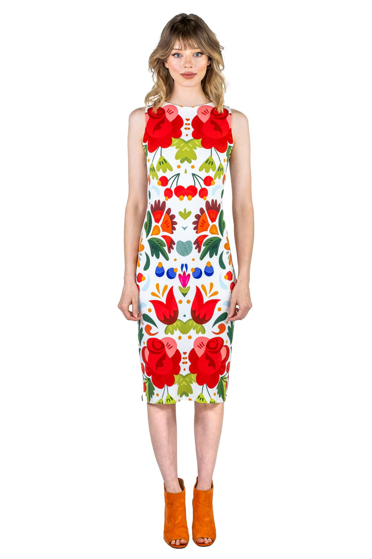 Sleeveless Bateau No Grommet Below Knee Dress EvaVarro Sleeveless Bateau No Grommet Below Knee Dress EvaVarro