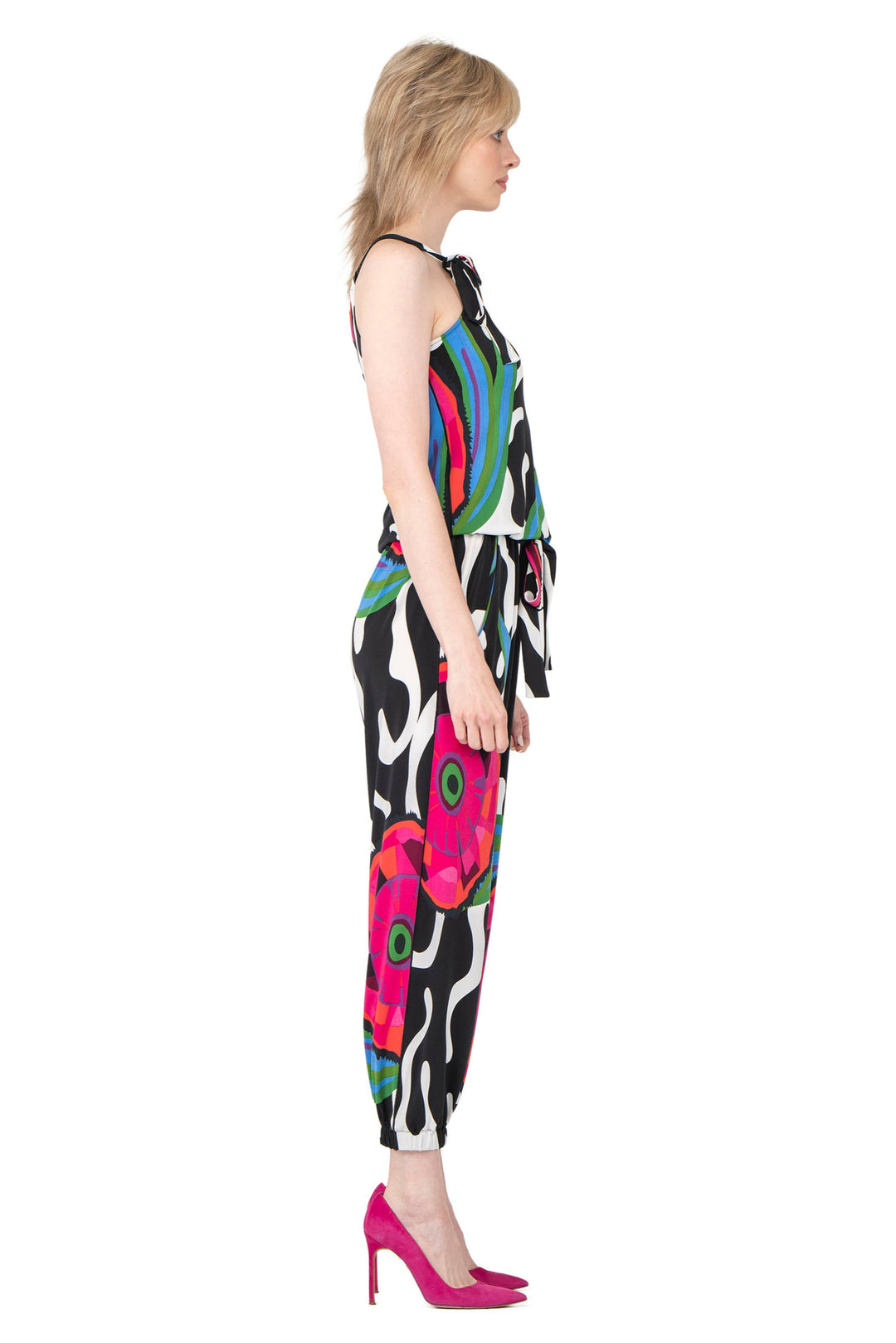 Neck Tie Jumpsuit
