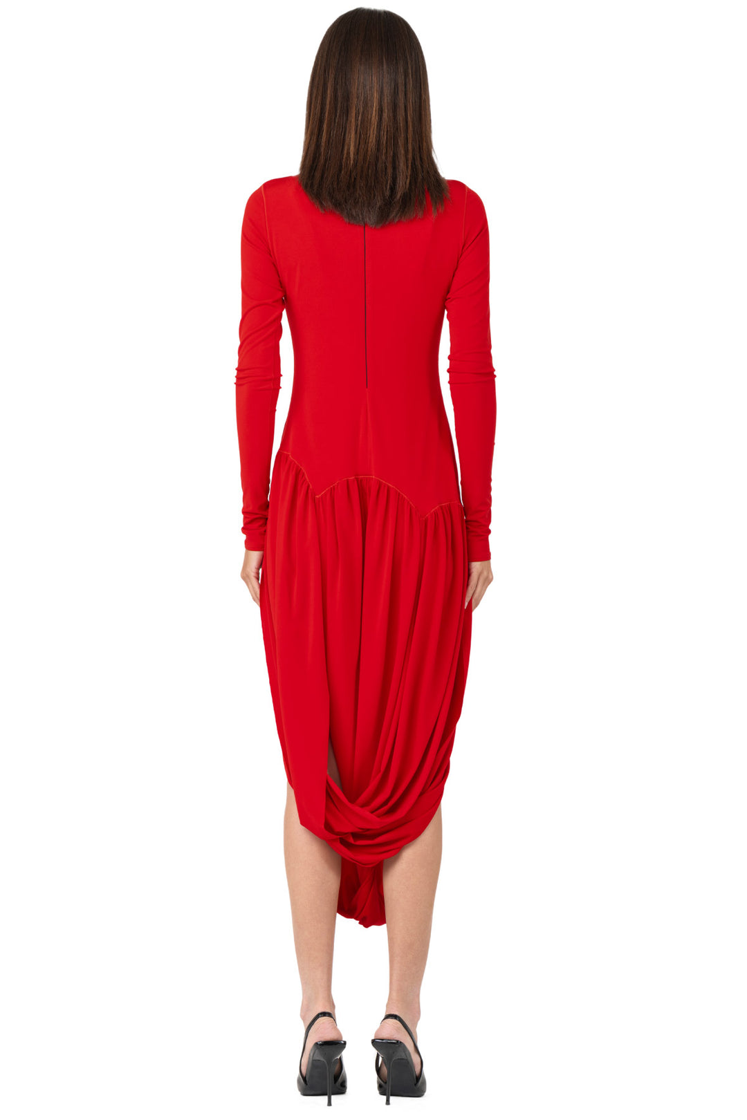 Mock Neck Banded BTM L/SL Dress