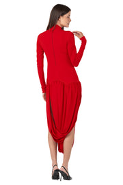 Mock Neck Banded BTM L/SL Dress