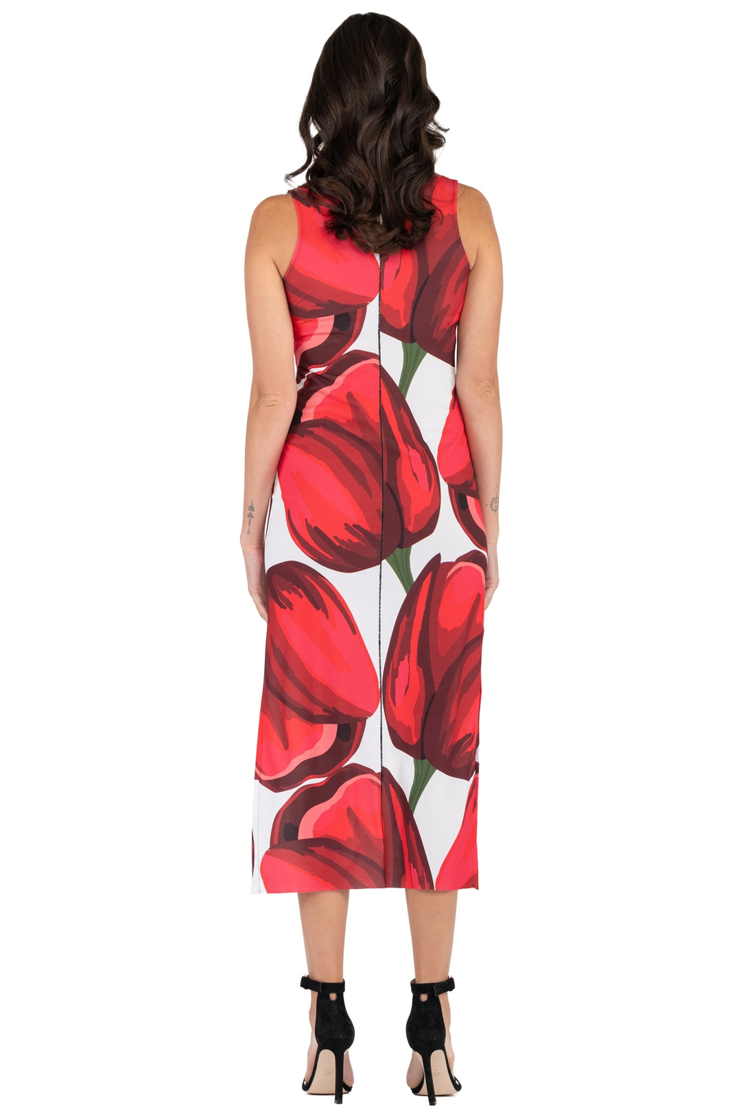 Raw Hemline U Neck Tank Dress