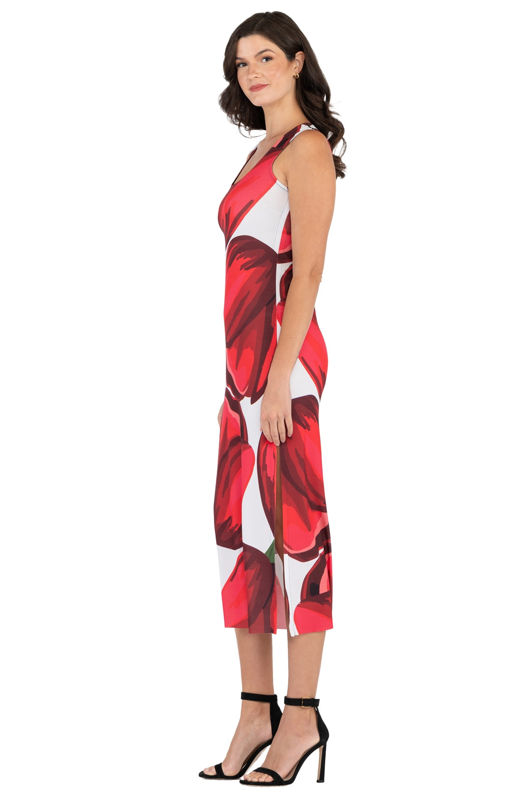 Raw Hemline U Neck Tank Dress