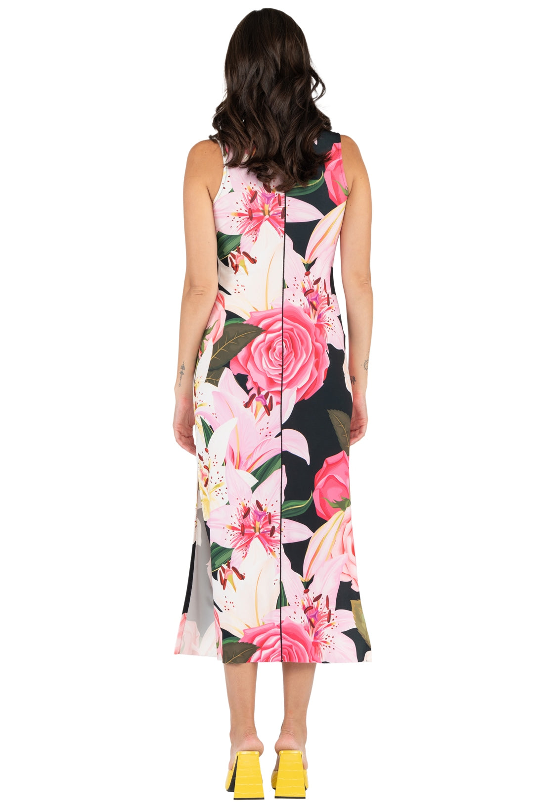 Raw Hemline U Neck Tank Dress