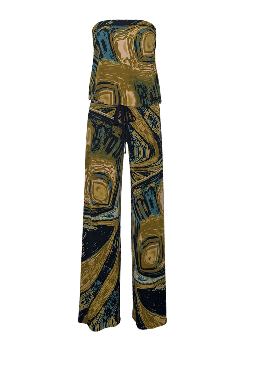 Blouson Jumpsuit with Drawstring waist
