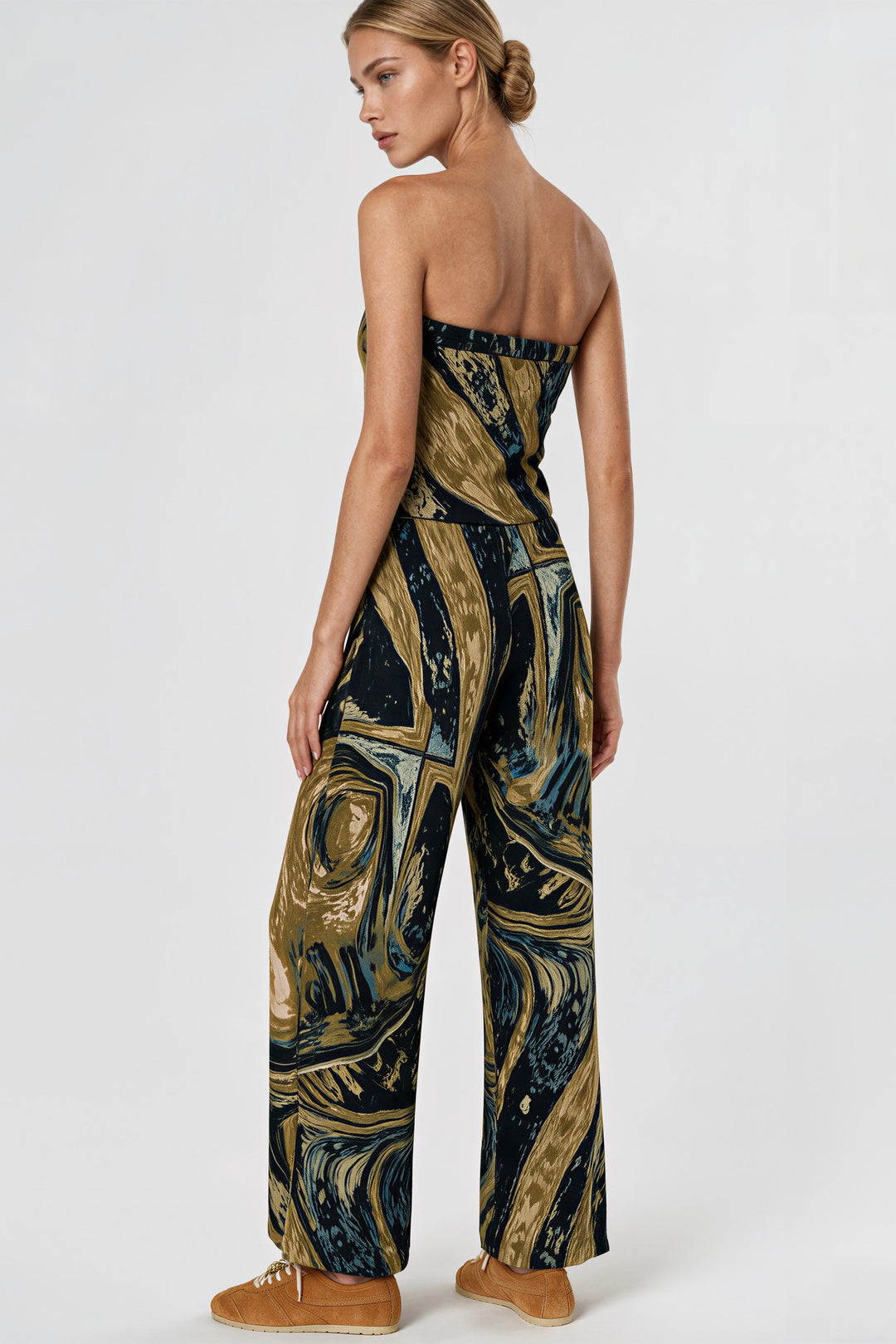 Blouson Jumpsuit with Drawstring waist