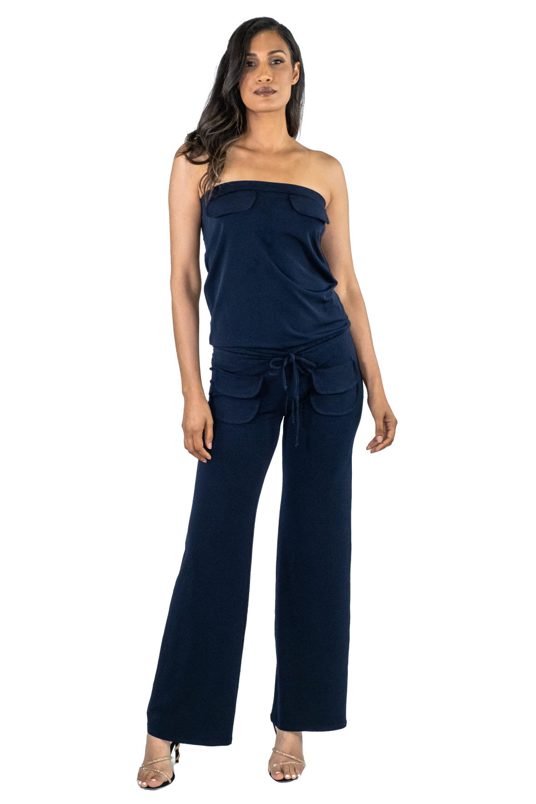 Flap Blouson Jumpsuit