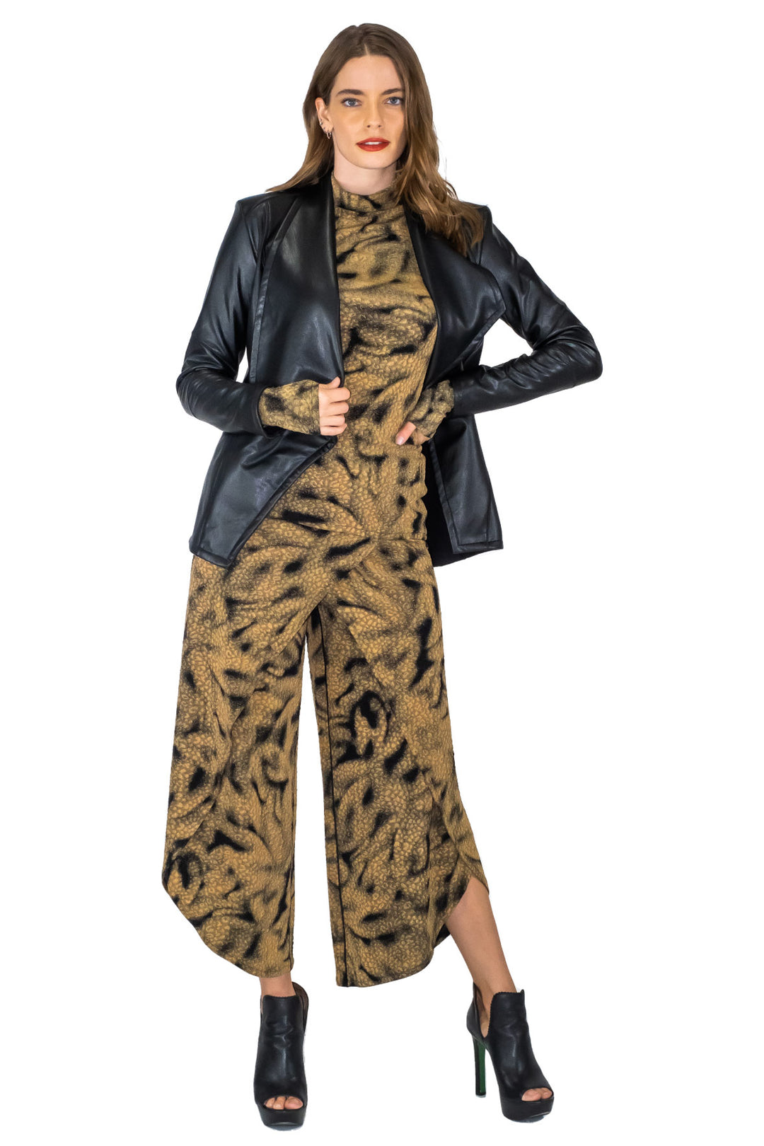 DBL Layered Cascade Jacket w/ Shoulder Pads