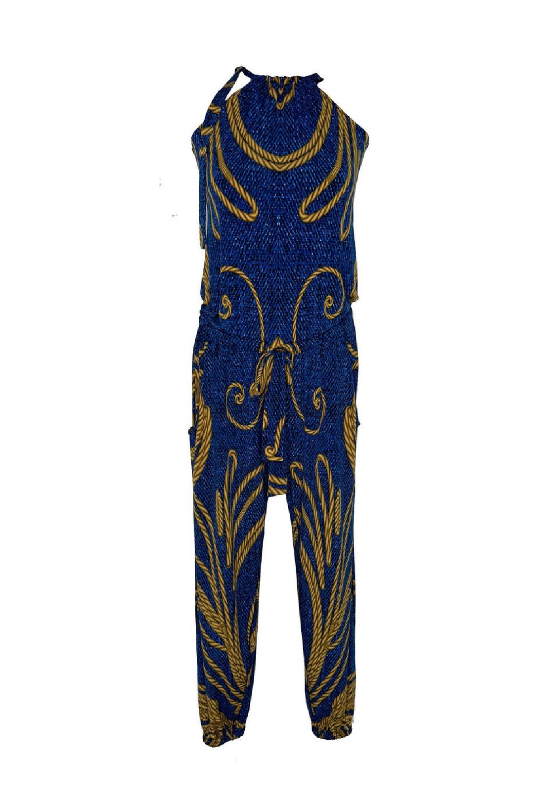 Neck Tie Jumpsuit