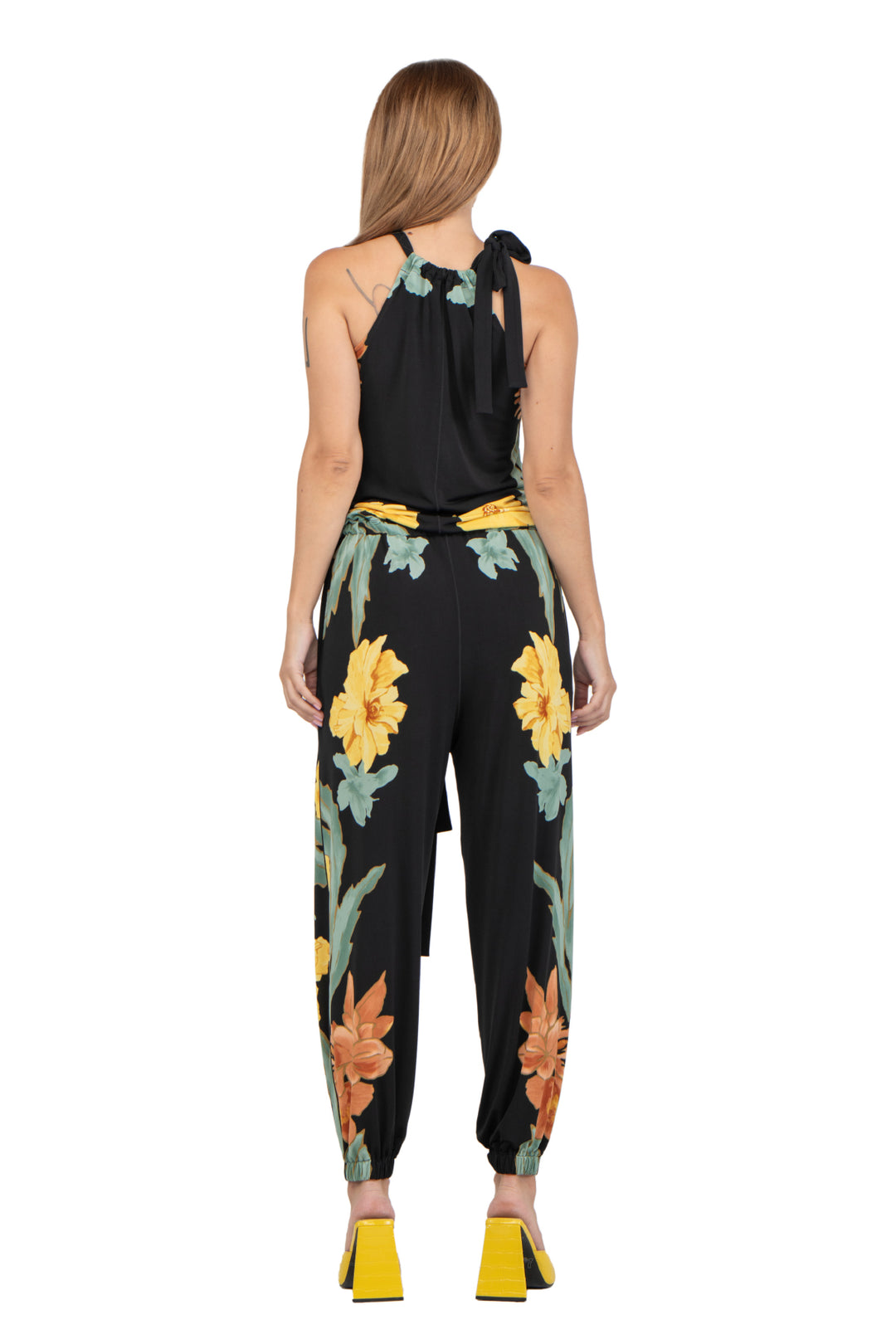 Neck Tie Jumpsuit