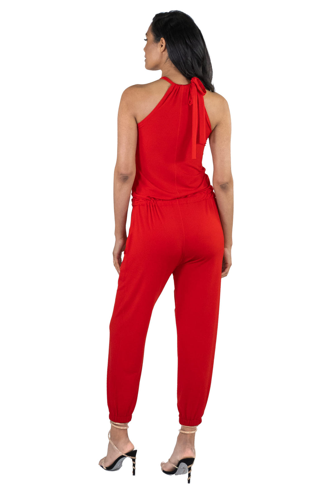 Neck Tie Jumpsuit
